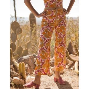 Lykke Wullf Floral Jesse Zip Up Pant S